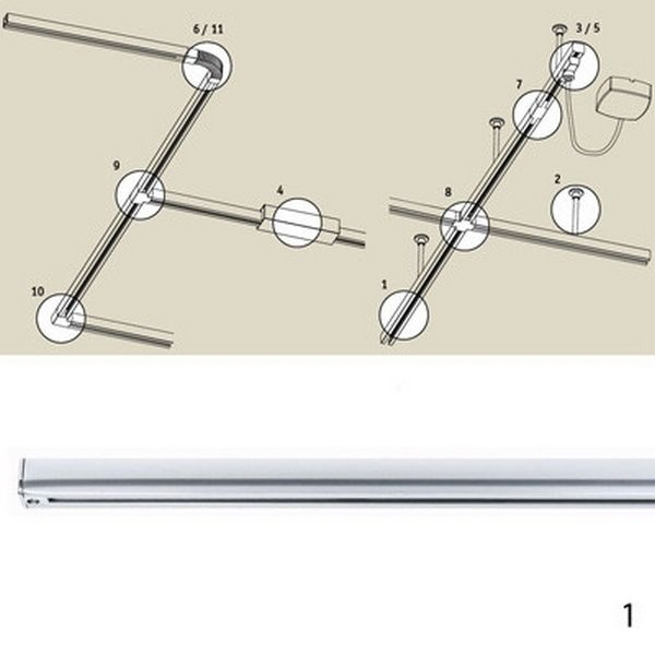 Шинопровод Paulmann Urail Cm 96864