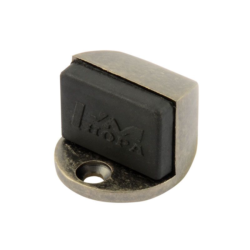 Ограничитель дверной напольный НОРА-М 107 застар.серебро (В)