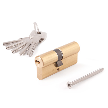 Цилиндр для замка ключ / ключ ABUS D6MM 30/40 KD W/5 LONG KEY золото