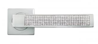 Ручка дверная межкомнатная Morelli Luxury Diamond DC-4-S CSA матовый хром
