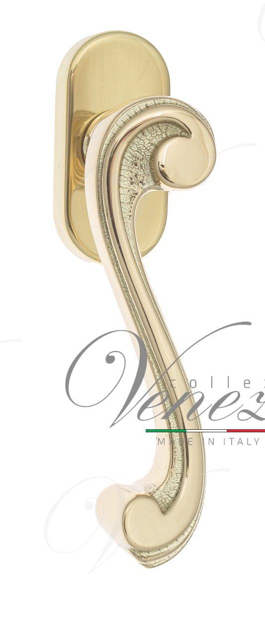 Ручка оконная Venezia Vivaldi FW полированная латунь