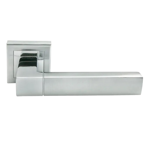 Ручка дверная межкомнатная Morelli MH-28 SC/CP-S матовый хром/хром
