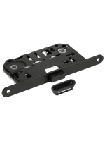 Защелка межкомнатная Morelli Luxury IM WC B магнитная, сантехническая с ответной планкой, цвет черный