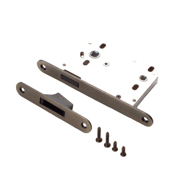 Замок дверной межкомнатный магнитный RENZ INMagn 2070 AB бронза ант.