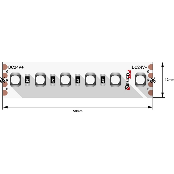 Светодиодная лента DesignLed LUX DSG3A120-24-RGB-33