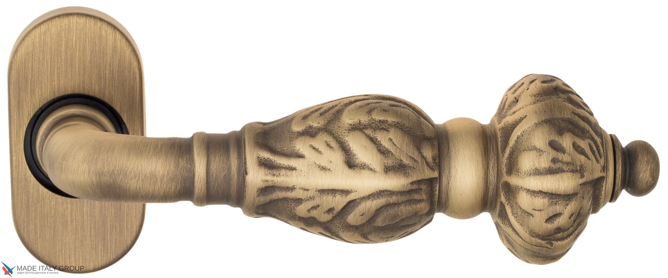 Дверная ручка для профильных дверей Venezia "LUCRECIA" EP матовая бронза