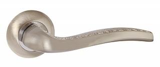 Ручка дверная межкомнатная Punto Gerion TL SN/CP-3 матовый никель/хром