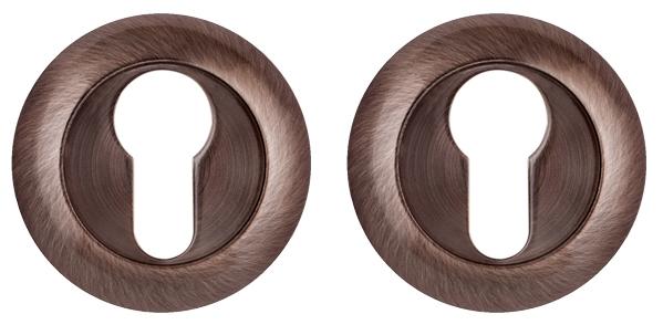 Накладка дверная с круглым основанием под цилиндр Fuaro ET RM AC-9 медь