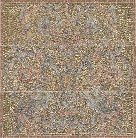 Плитка керамическая Kerama Marazzi Виченца HGD/B99/9x/17000 золото (9 шт.) панно 45х45