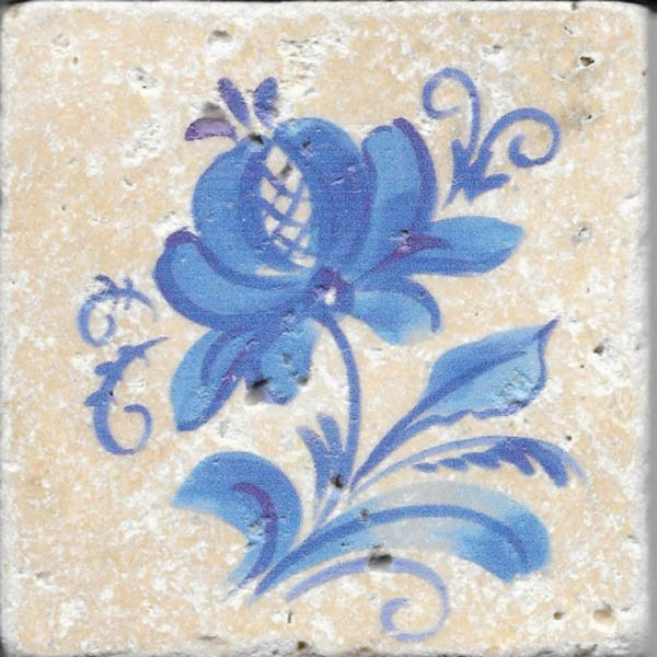 Плитка керамическая Stone4Home Provance Гжель Provance Г 4 декор 10х10