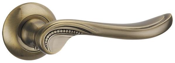 Ручка дверная межкомнатная Punto Arfa TL ABG-6 зеленая бронза