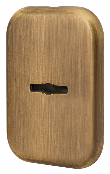 Накладка вадратная на сув замок со шторкой Armadillo PS-DEC SQ CT (ATC Protector 1) AB-77 бронза