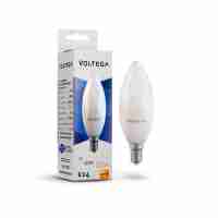 Лампа светодиодная Voltega E14 10W 2800К матовая VG2-C37E14warm10W 7064