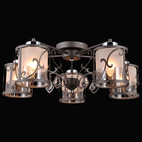 Люстра потолочная Natali Kovaltseva FIORD 75120/5C ANTIQUE GRAY