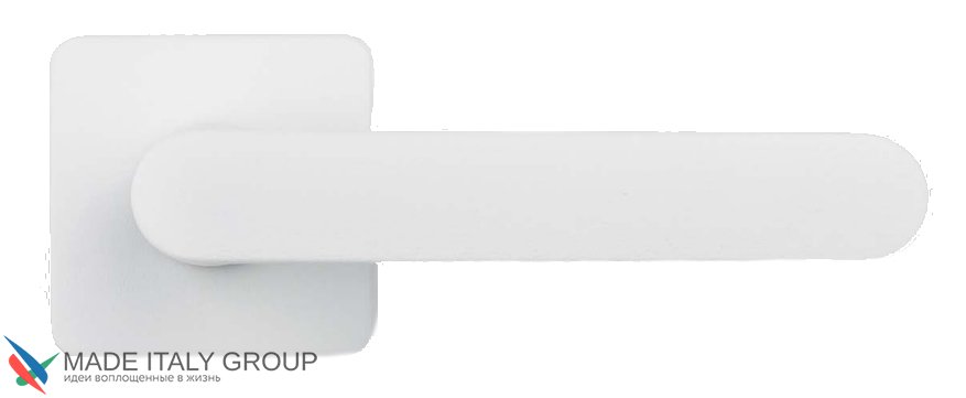 Дверная ручка на квадратном основании COLOMBO ONEQ CC21RSB-C01 матовый кокос белый