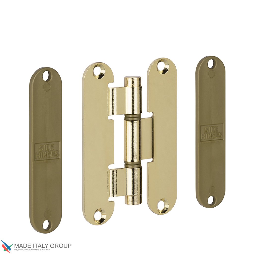 Петля карточная универсальная К27, цвет полированная латунь (140АО120 )