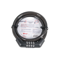 Замок Punto (Пунто) тросовый PK-BIKE-1010-CODE (10х1000) /подвес