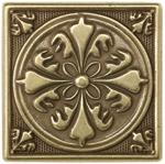 Вставка Moneli Decor Barro-co Art Taco Sole Bronce 3х3