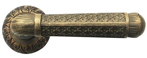 Ручка дверная межкомнатная Bussare Castelo A-74-20 Ant.BRASS античная латунь