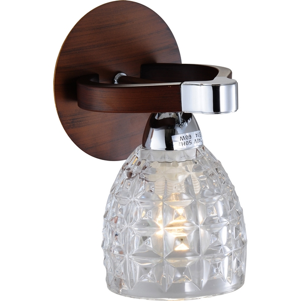 Бра N-Light 415-01-11 chrome + walnut