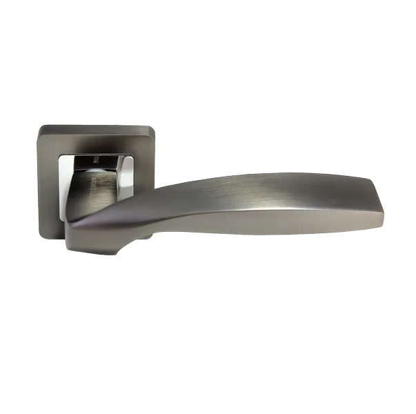 Ручка дверная межкомнатная Morelli MH-45 GR/CP-S55 графит/полированный хром