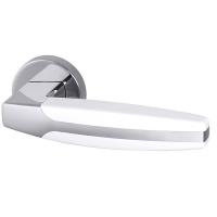 Комплект на 4 двери - Ручка дверная межкомнатная Armadillo Urban ARC URB2 CP/CP/White-14 хром/белый