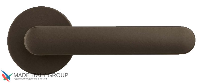 Дверная ручка на круглом основании COLOMBO ONE CC11RSB-C02 матовый коричневый