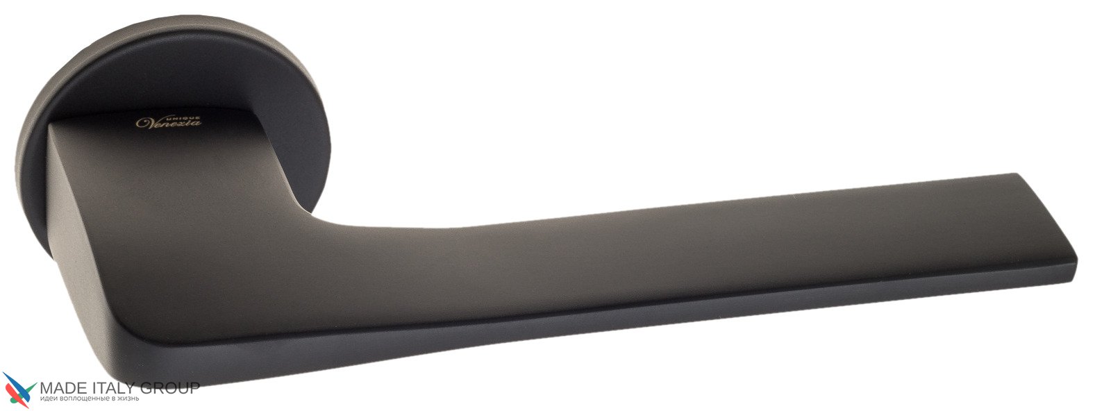 Дверная ручка Venezia Unique "SIMPLE" FSR матовый черный