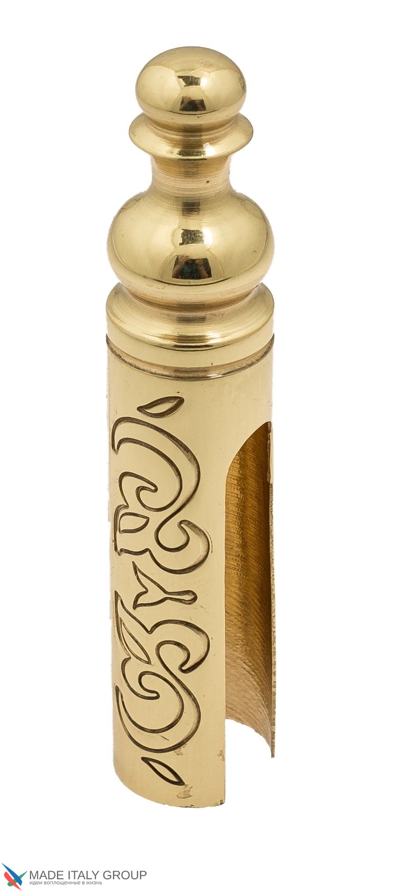 Колпачок для ввертных петель Venezia CP14 D с пешкой, рисунок D14 мм полированная латунь