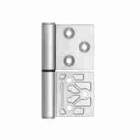 Комплект 10 шт. - Петля Armadillo (Армадилло) универсальная флажковая FL.IN3800.UR MWSC-33 итальянский тисненый