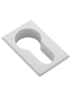 Накладка на замок Morelli Luxury LUX-KH-SM BIA квадратная под евроцилиндр, цвет белый