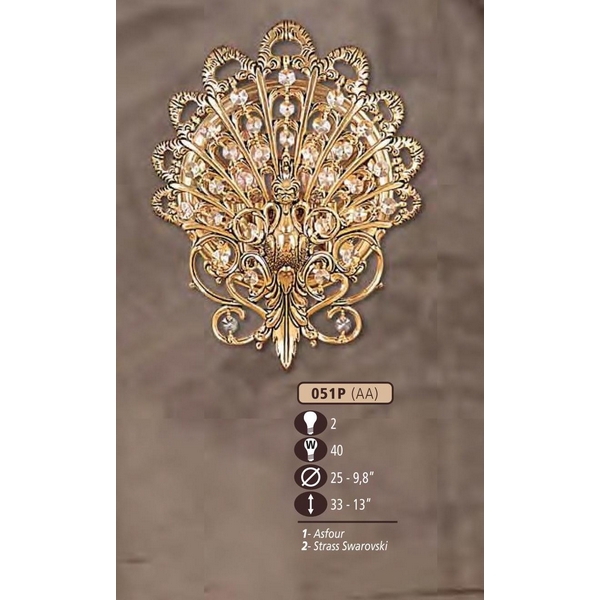 Бра Riperlamp 051P/2 AA ASFOUR