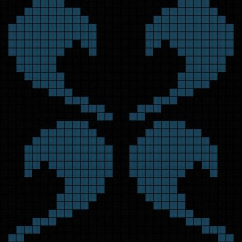 Мозаика Alma Панно 20 D-02 Dark B чип 20х20 65,4х65,4