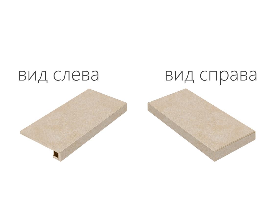 Ступень угловая правая Italon Materia Magnesio Scalino Angolare Destro 620070000830 45х33