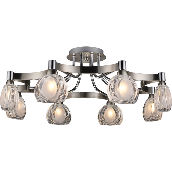Потолочная люстра N-Light 418 418-08-13SC сhrome + satin chrome