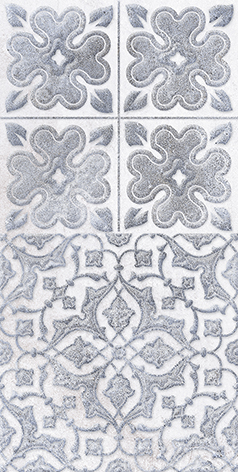 Декор LB-CERAMICS Кампанилья 2 серый 1641-0094 20х40