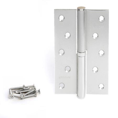Петля стальная разъемная дверная левая Apecs 120*80-B-Steel-NIS-L Левый матовый никель