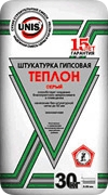 Штукатурная смесь Юнис Теплон Серый (гипс) (30кг.)