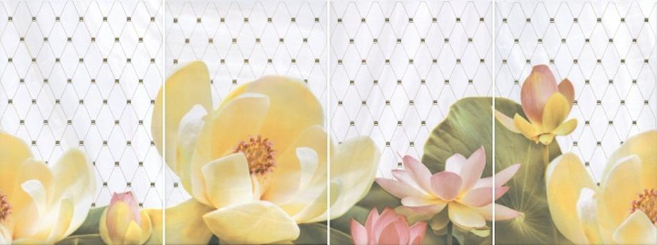 Плитка керамическая Kerama Marazzi Летний сад светлый из 4 частей HGD\A56\4x\8259 панно 30х80