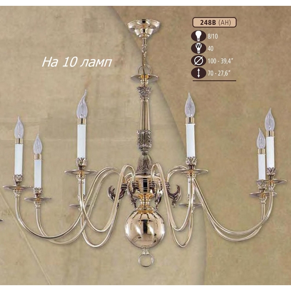Люстра подвесная Riperlamp 248B/10 AH