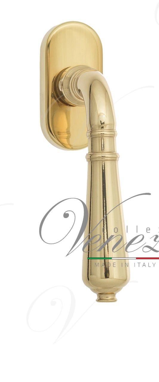 Ручка оконная Venezia Vignole FW латунь полированный