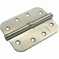 Комплект 10 шт. - Петля разъёмная стальная скругленная правая Morelli MSD-C 100X70X2.5 SN R никель