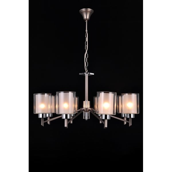 Люстра подвесная Natali Kovaltseva DOUBLE 81049-8C ANTIQUE SILVER