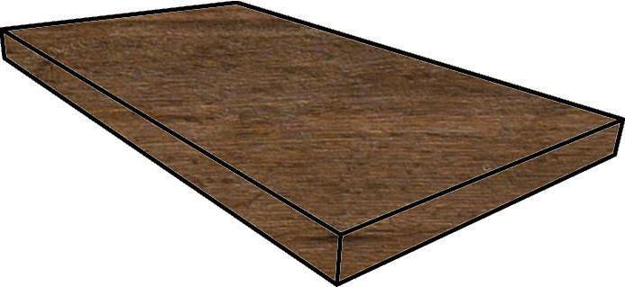 Керамогранит Italon Natural Life Wood Пэппер угл правая натур. рет. ступень 33х90