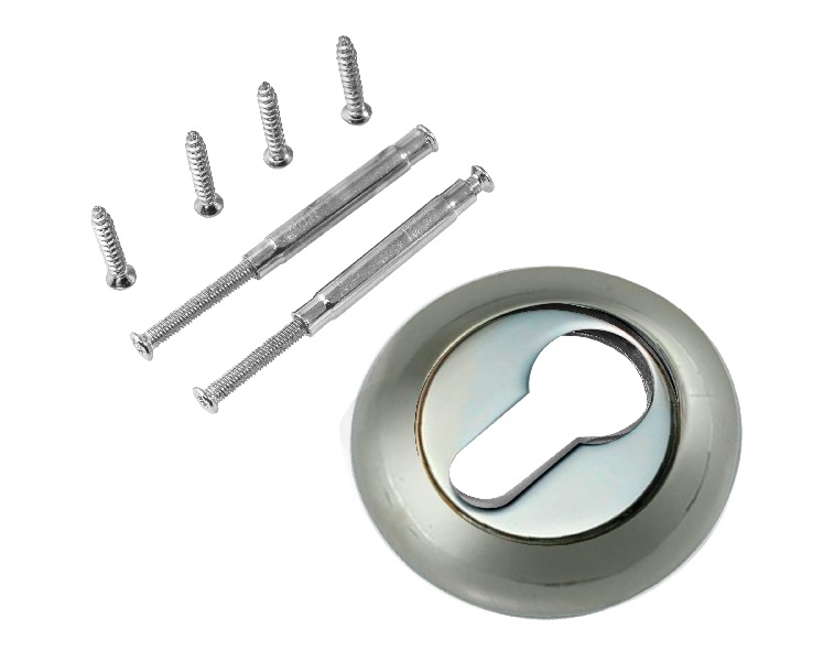 Накладка на цилиндр RENZ INET (N) 08 SC/CP хром.мат./хром.бл.