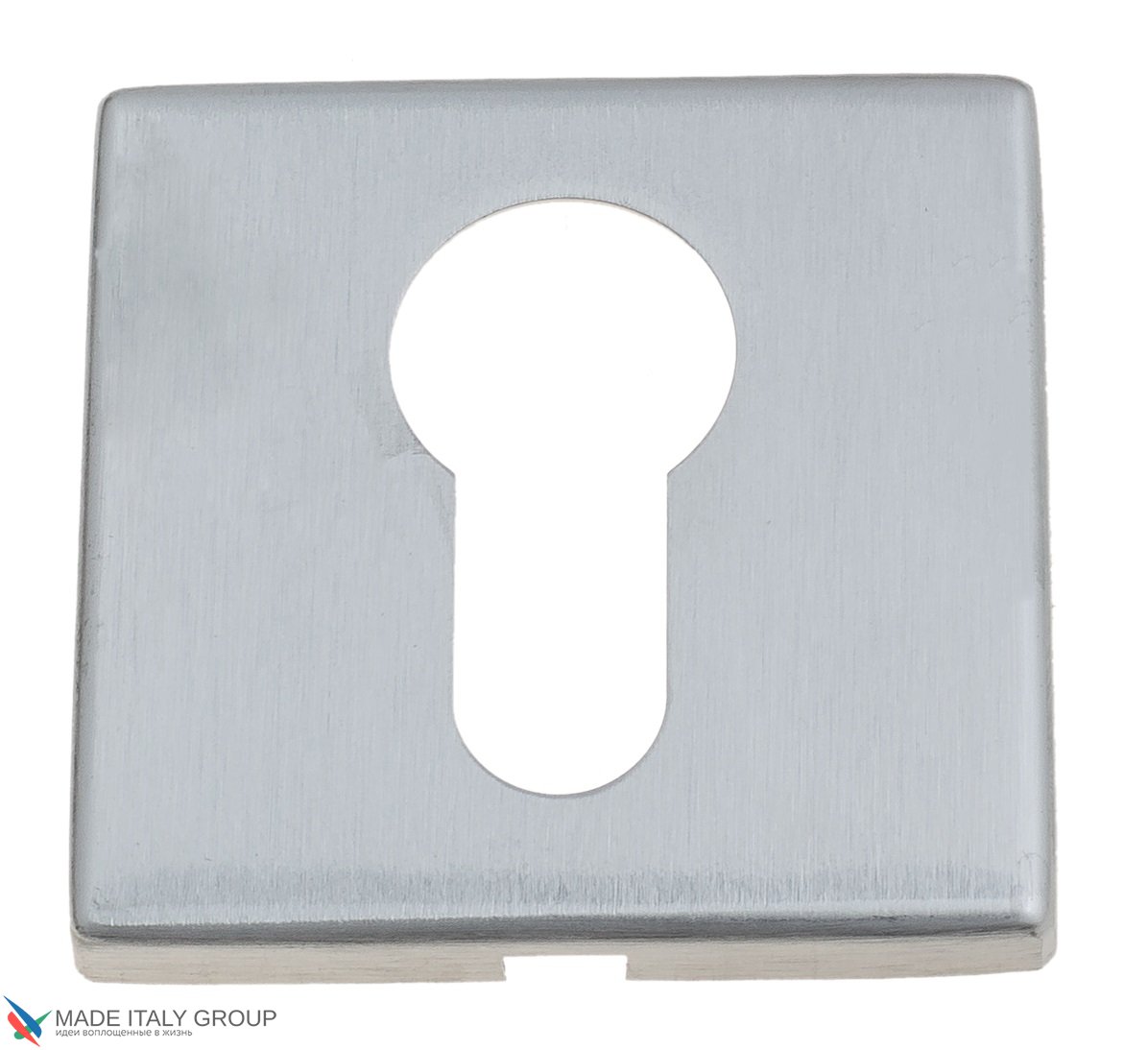 Накладка дверная под цилиндр Venezia CYL-1 FSS матовый хром (2 шт.)