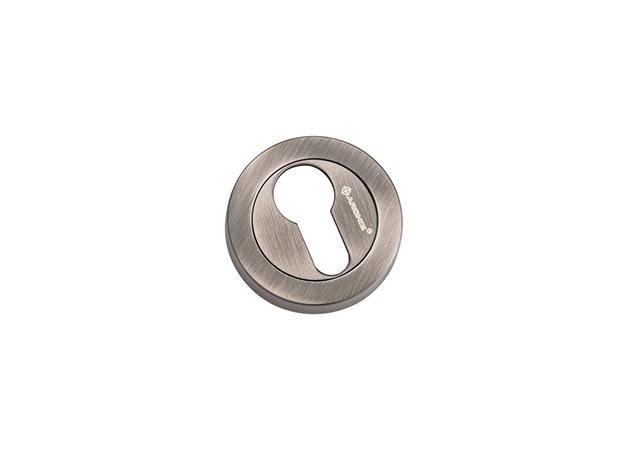 Накладка дверная с круглым основанием под цилиндр Archie GenesisCL-20G CL BL. Silver