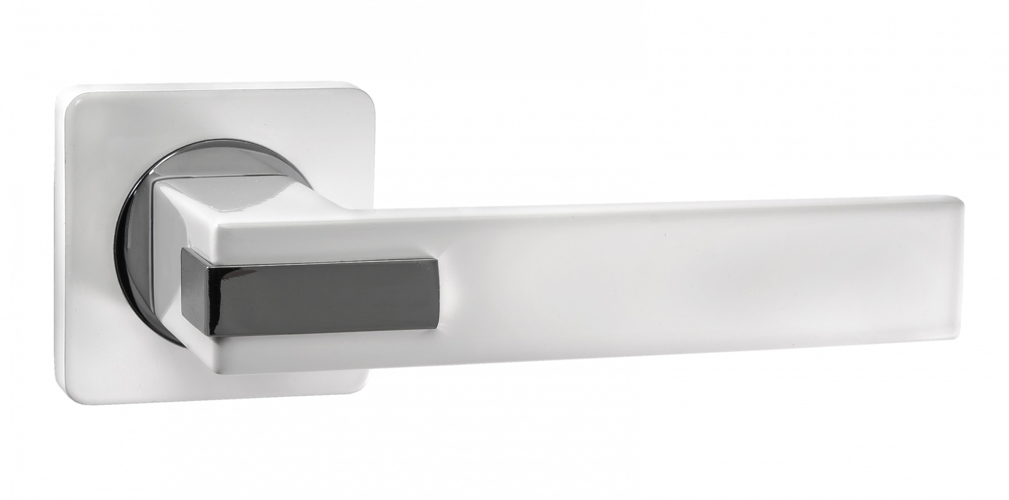 Ручка дверная Black&White RENZ INDH 301-02 SW/CP "Катания", суп.бел./хр.бл.КВ