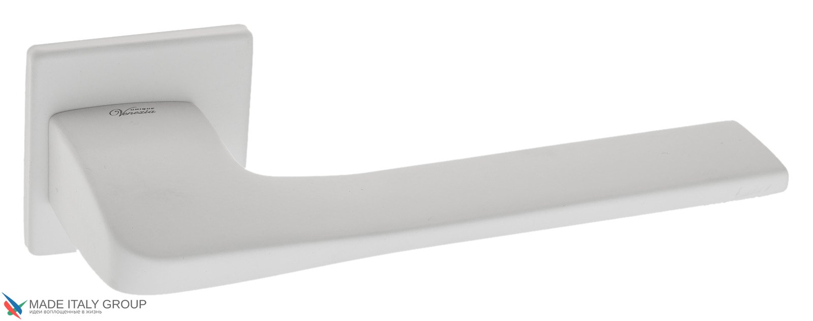 Дверная ручка Venezia Unique "SIMPLE" FSS матовый белый