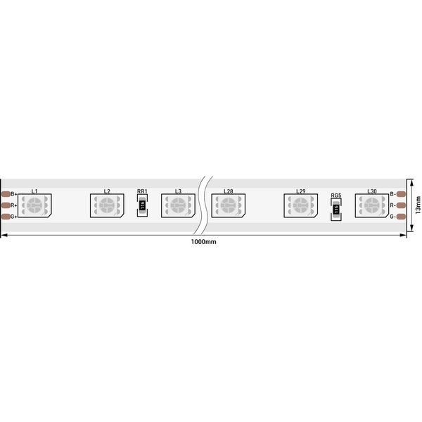 Светодиодная лента SWG LT560 LT560-RGB-50